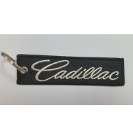 Double sides embroidered keychain