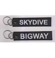 BIGWAY embroidered keychain