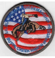 US flag embroidered badge