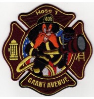 Grant Avenue embroidered badge