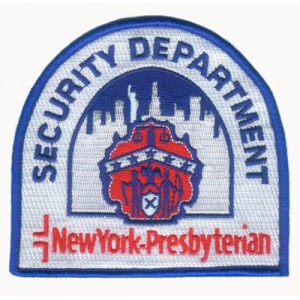 Security department embroidered badge Security department embroidered badge