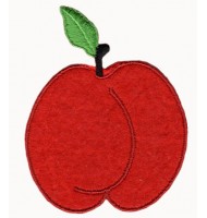 Apple embroidered badge