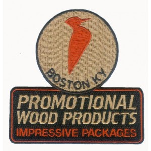 Promotional embroidered badge for Boston city