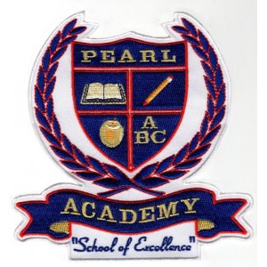 School clothing embroidered badges