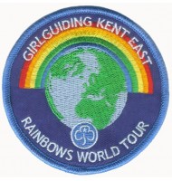 Rainbows Girl guiding embroidered badges