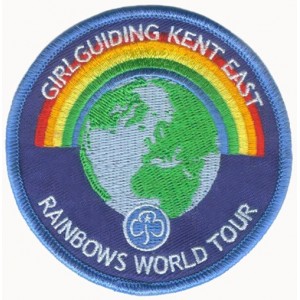 Rainbows Girl guiding embroidered badges
