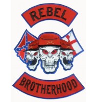 Brotherhood motorcycle embroidered badges