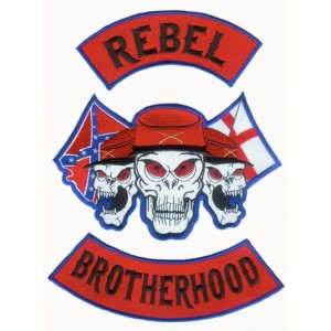 Brotherhood motorcycle embroidered badges