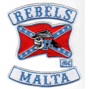 Rebels Malta embroidered badge Rebels Malta embroidered badge