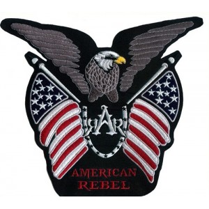 American flag motorcycle embroidered badge American flag motorcycle embroidered badge