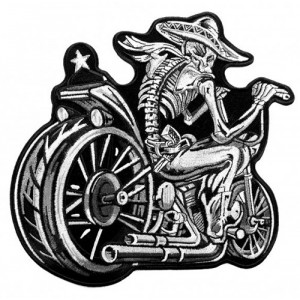 Motorcycle custom embroidered badges