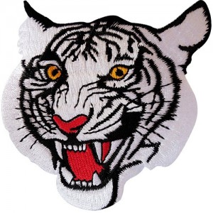 Embroidered badge of Tiger Embroidered badge of Tiger