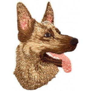 embroidered dog badge