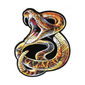 embroidered snake badge embroidered snake badge
