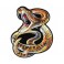 embroidered snake badge