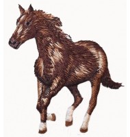 Beautiful horse embroidered badge