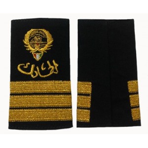 Gold metallic embroidered epaulet Gold metallic embroidered epaulet