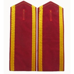 Garment embroidered epaulet