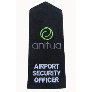 Security officer embroidered epaulets
