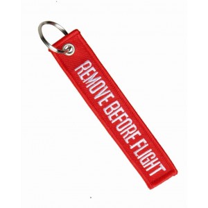 Red Remove Before Flight key chan