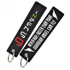 Promotional cheap embroidered key ring