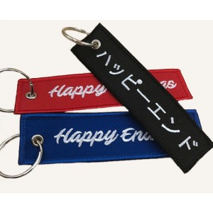 Fashionable high quality embroidered key ring