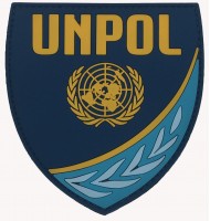 Rubber police badge