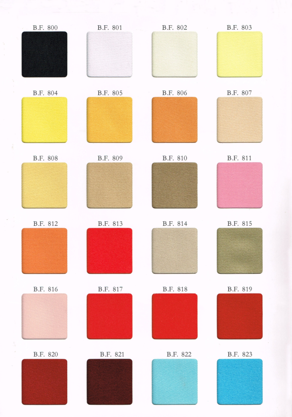 Felt Color Chart