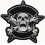 Ride free motor-biker embroidered badge